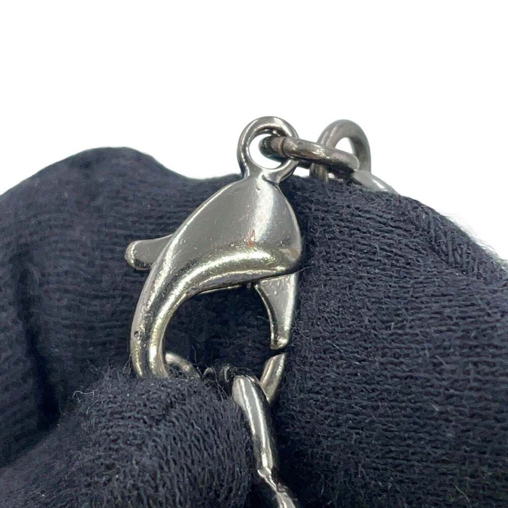 CHANEL Authentic Black Pearl Logo Charm Bracelet - Picture 6 of 12